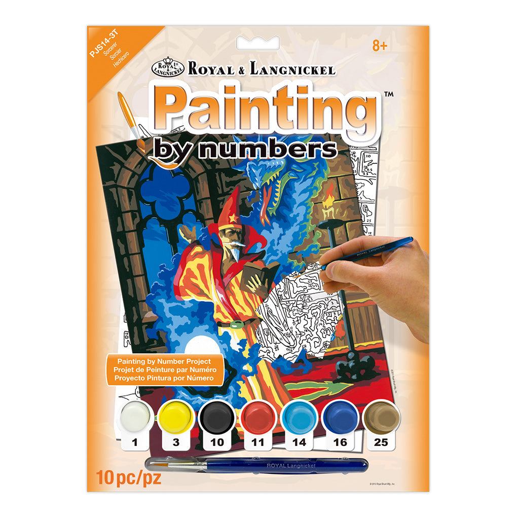 PJS14 - Painting by numbers™ 10pc 8.75" x 11.375" Sorcerer Painting Project