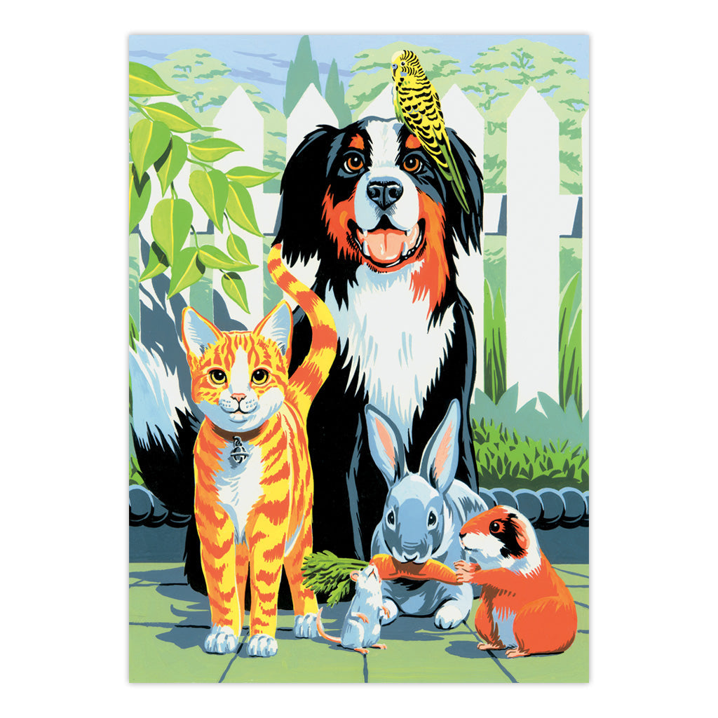 PJS29 | Painting by numbers™ 10pc 8.75" x 11.375" Family Pets Painting Project