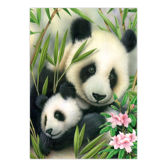 PJS39 | Painting by numbers™ 10pc 8.75" x 11.375" Panda & Baby Painting Project