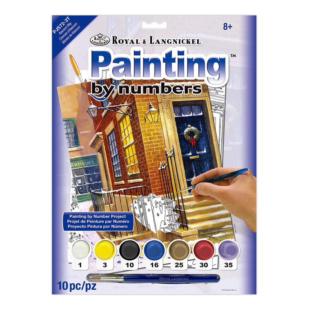 PJS72 - Painting by numbers™ 10pc 8.75" x 11.375" Abercorn Way Painting Project