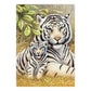 PJS76 | Painting by numbers™ 10pc 8.75" x 11.375" White Tiger Pair Painting Project