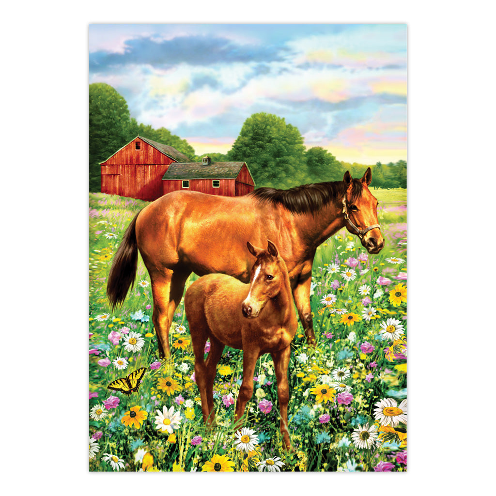 PJS81 | Painting by numbers™ 10pc 8.75" x 11.375" Horse in Field Painting Project