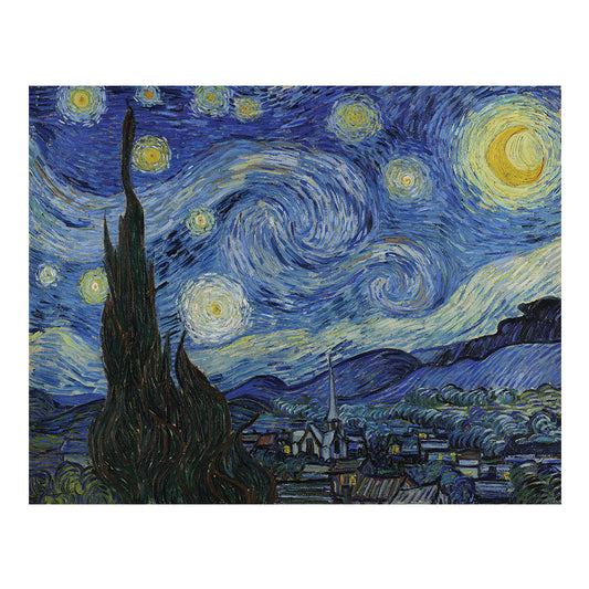 POMA4 | Paint your own Masterpiece™ 17pc 14" x 11" The Starry Night by Vincent Van Gogh Canvas Project