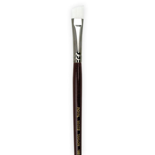 R169-3/8" - White Taklon™ Angular Brush Size 3/8"