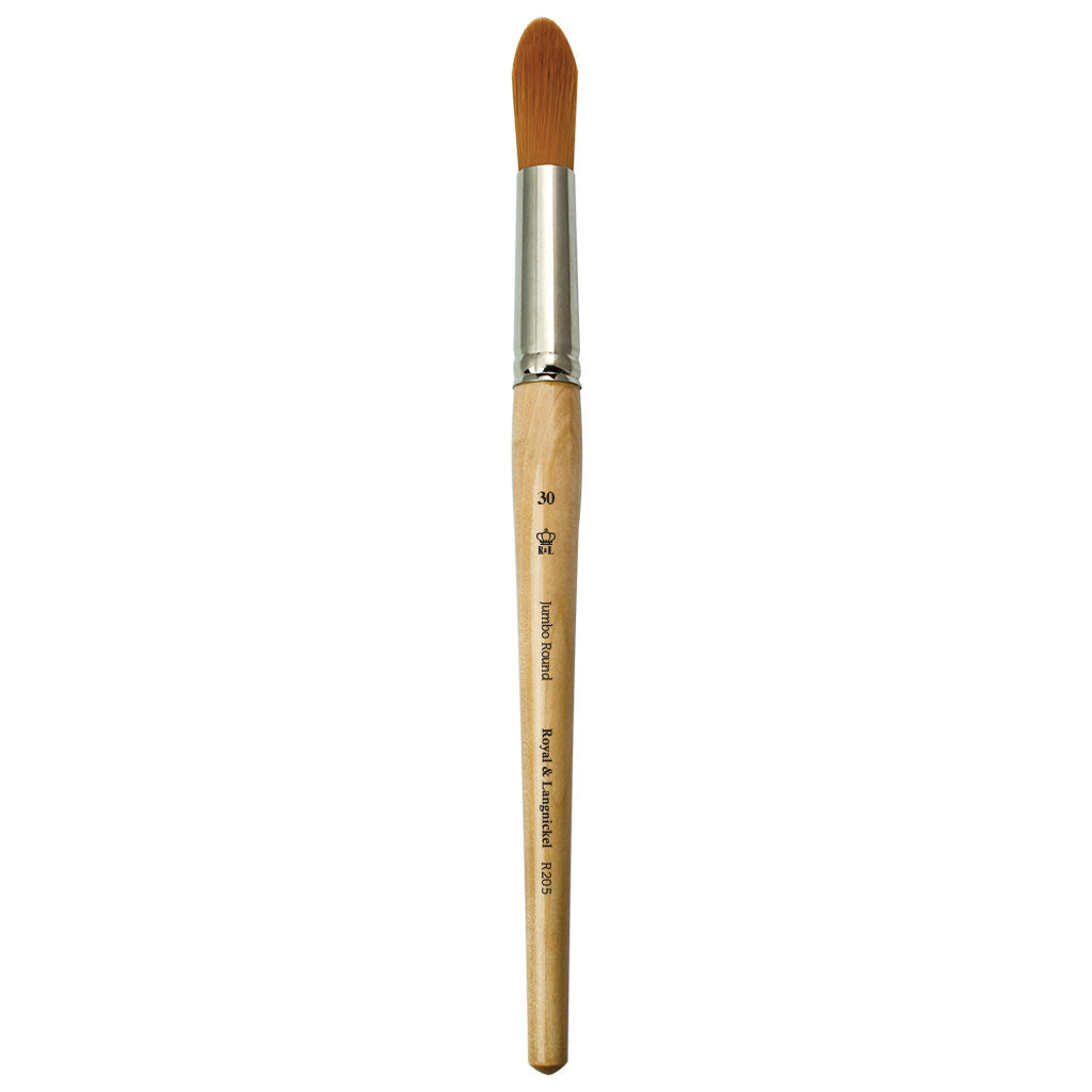 R205-30 - Jumbo™ Golden Taklon Round Brush - 30