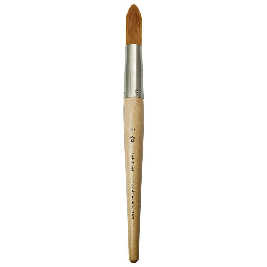 R205-40 - Jumbo™ Golden Taklon Round Brush - 40