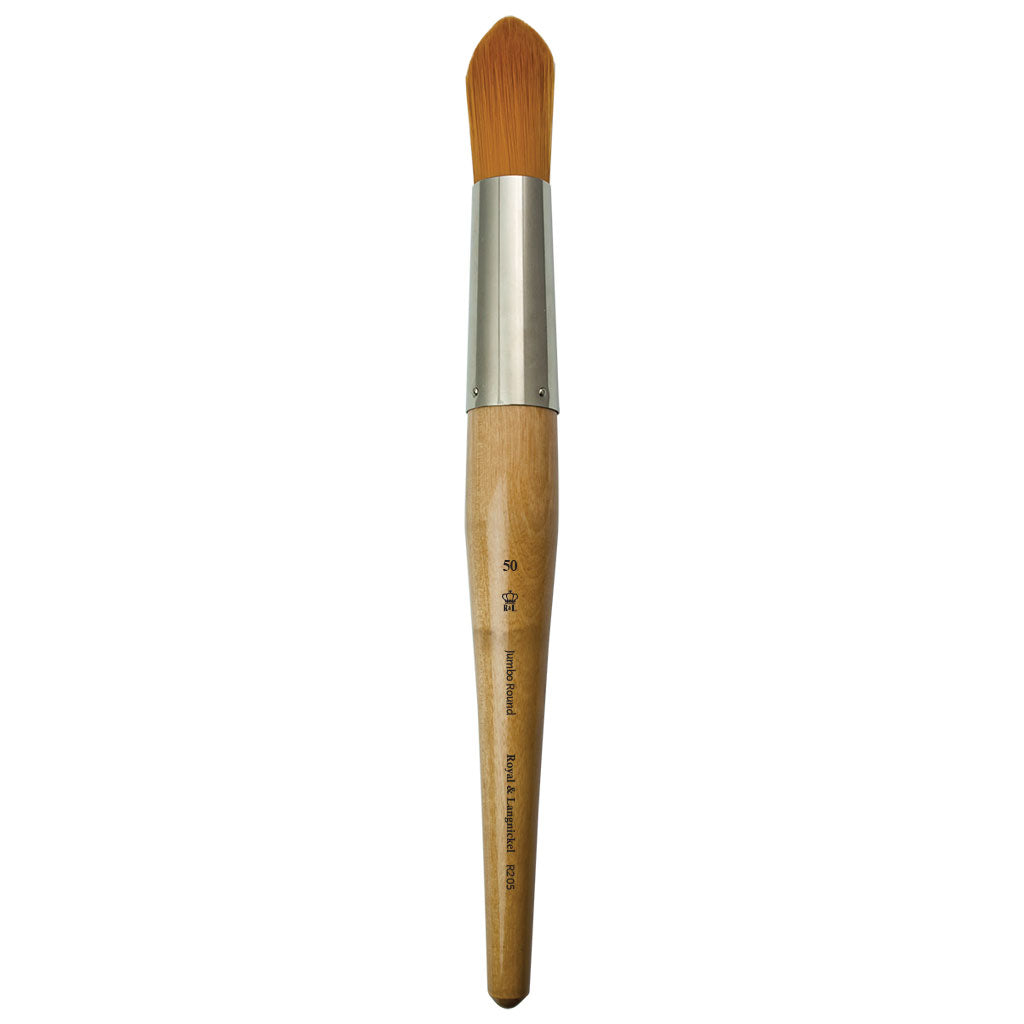 R205-50 - Jumbo™ Golden Taklon Round Brush - 50