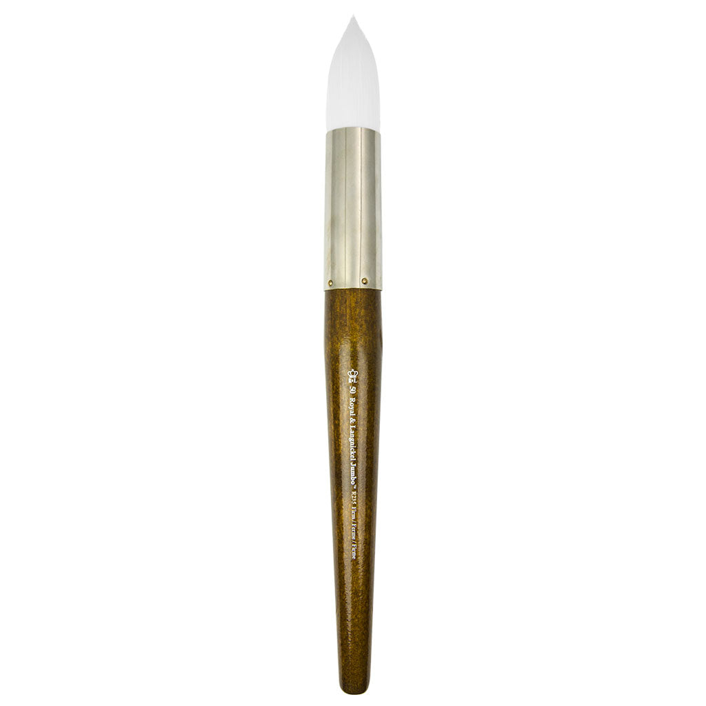 R235-50 - Jumbo™ White Taklon Round Brush - 50