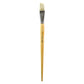 R333-12 - Royal Economy Long Handle White Bristle Flat Brush - 12