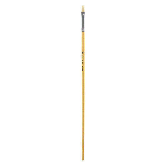 R333-2 - Royal Economy Long Handle White Bristle Flat Brush - 2