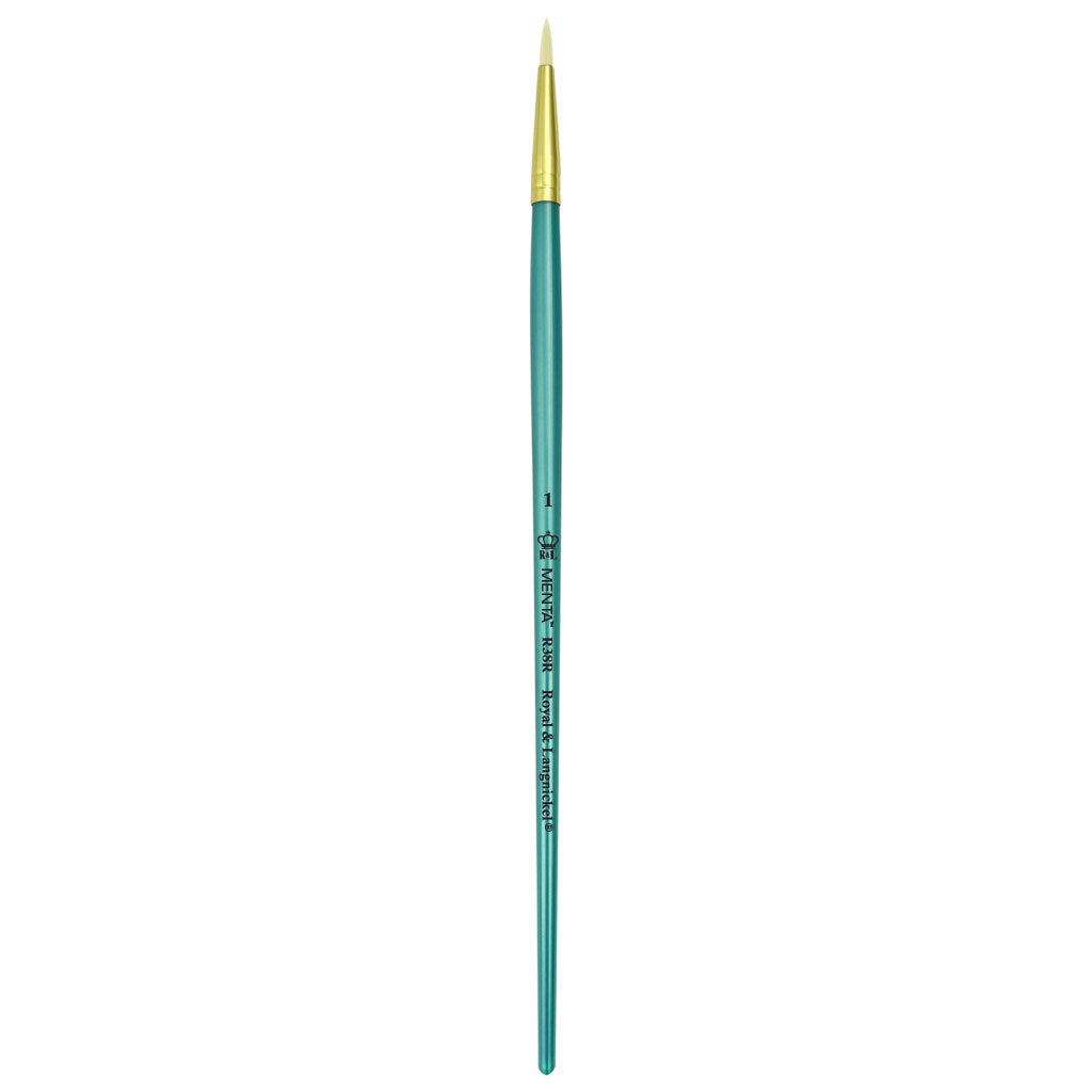 R38R-1 - Menta™ 38 Series White Bristle Round Brush - 1