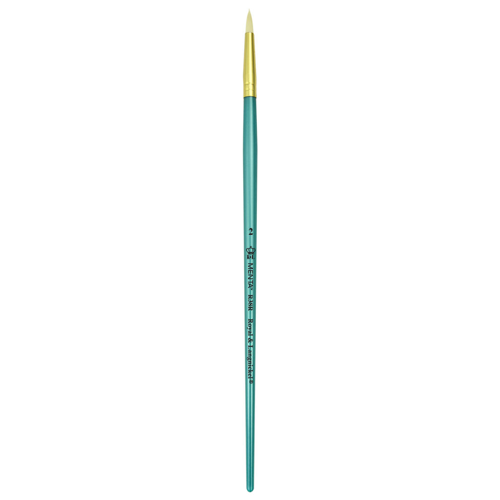 R38R-2 - Menta™ 38 Series White Bristle Round Brush - 2