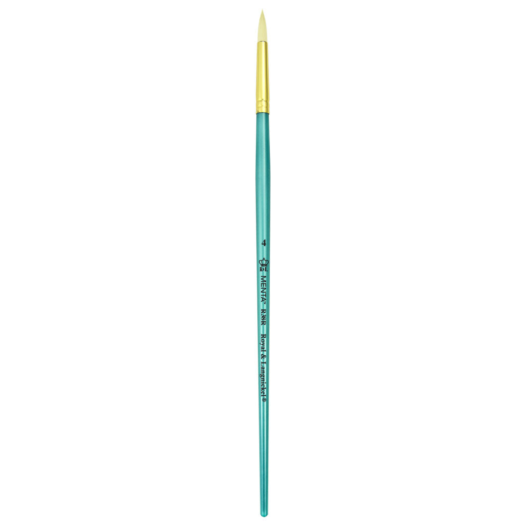 R38R-4 - Menta™ 38 Series White Bristle Round Brush - 4