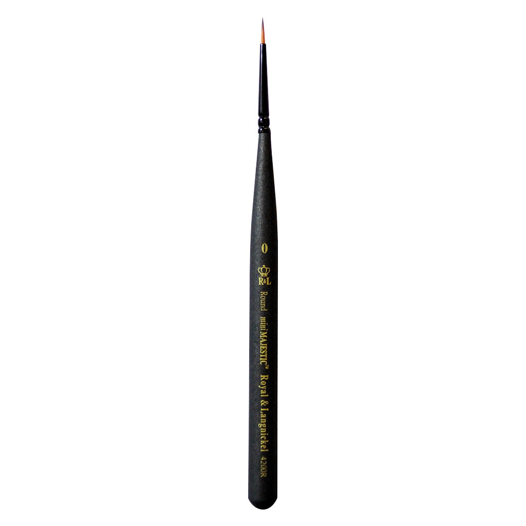 Royal & Langnickel Mini Majestic Paint Brushes - Assorted Sizes, Synthetic Bristles