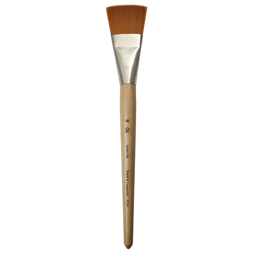 R705-40 - Jumbo™ Golden Taklon Flat Brush Size 40