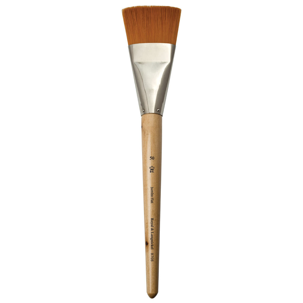 R705-50 - Jumbo™ Golden Taklon Flat Brush Size 50