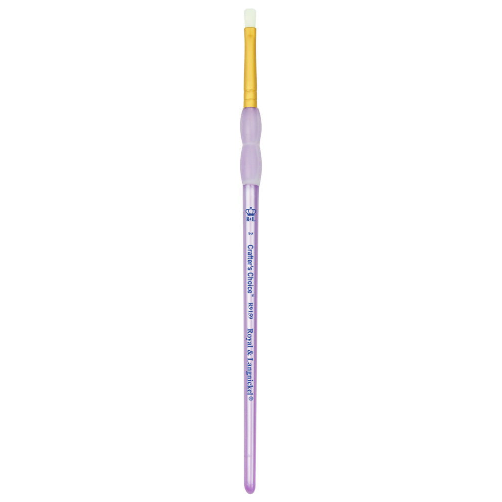 R9159-2 - Crafter’s Choice™ White Taklon Shader Brush - 2