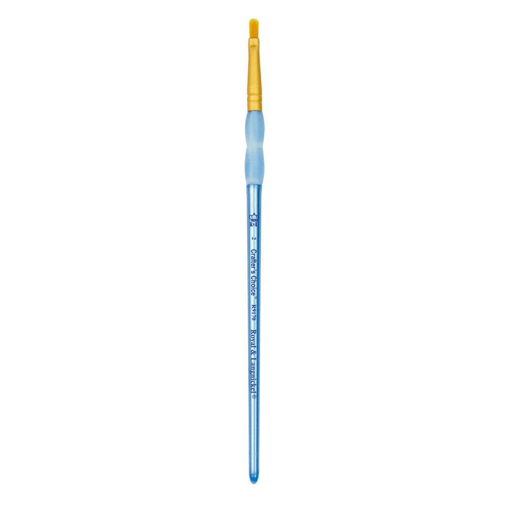 R9170-2 - Crafter’s Choice™ Golden Taklon Filbert Brush - 2