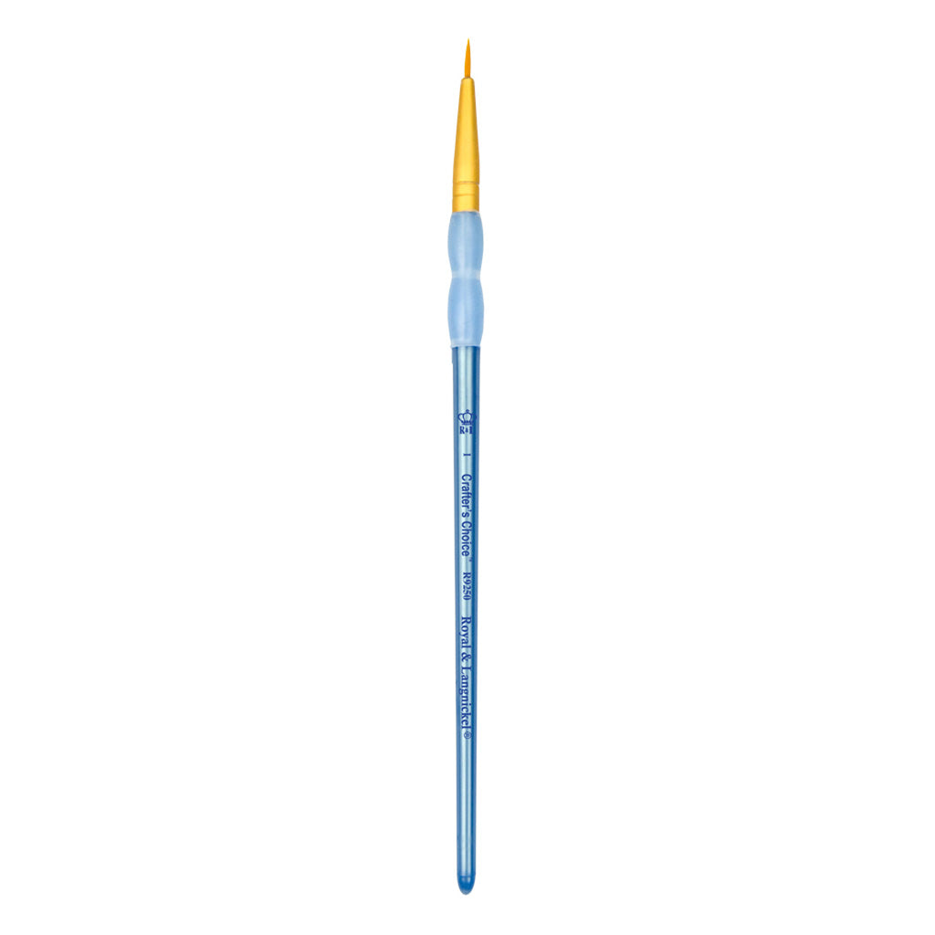 R9250-1 - Crafter’s Choice™ Golden Taklon Round Brush - 1