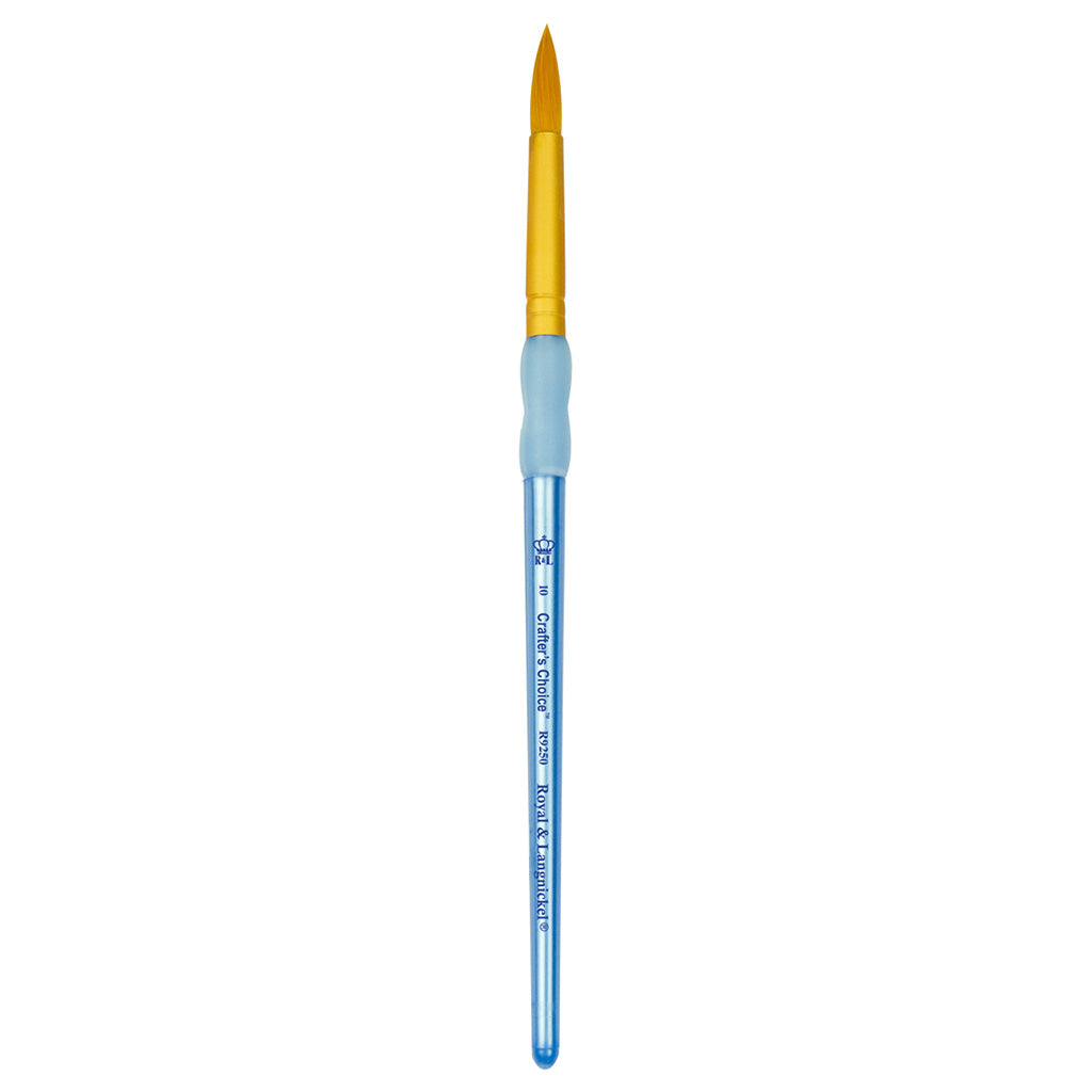 R9250-10 - Crafter’s Choice™ Golden Taklon Round Brush - 10