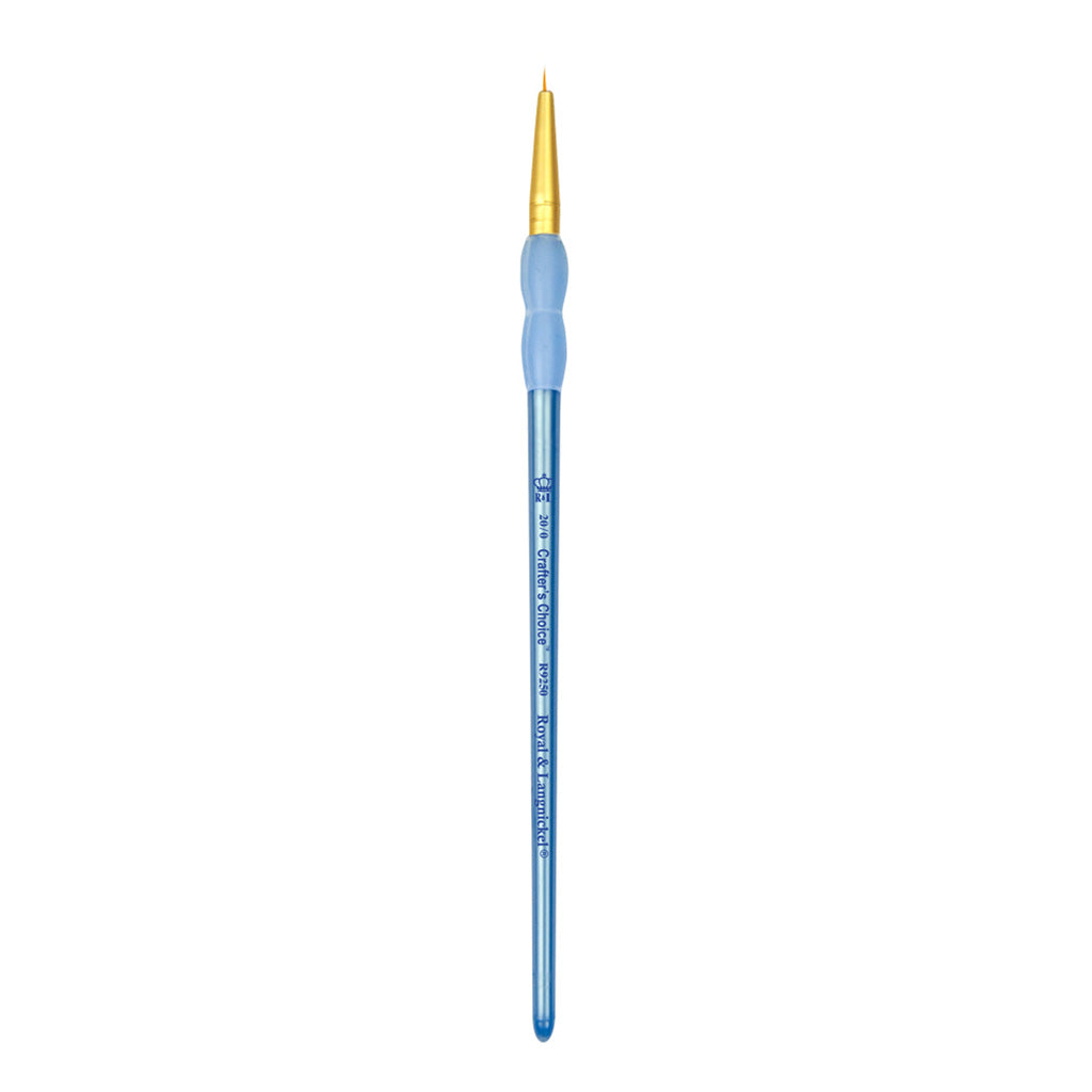 R9250-20/0 - Crafter’s Choice™ Golden Taklon Round Brush - 20/0