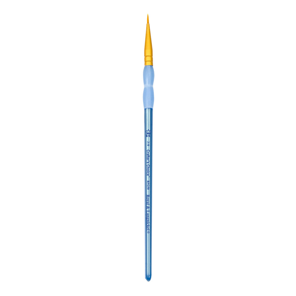 R9250-3/0 - Crafter’s Choice™ Golden Taklon Round Brush - 3/0