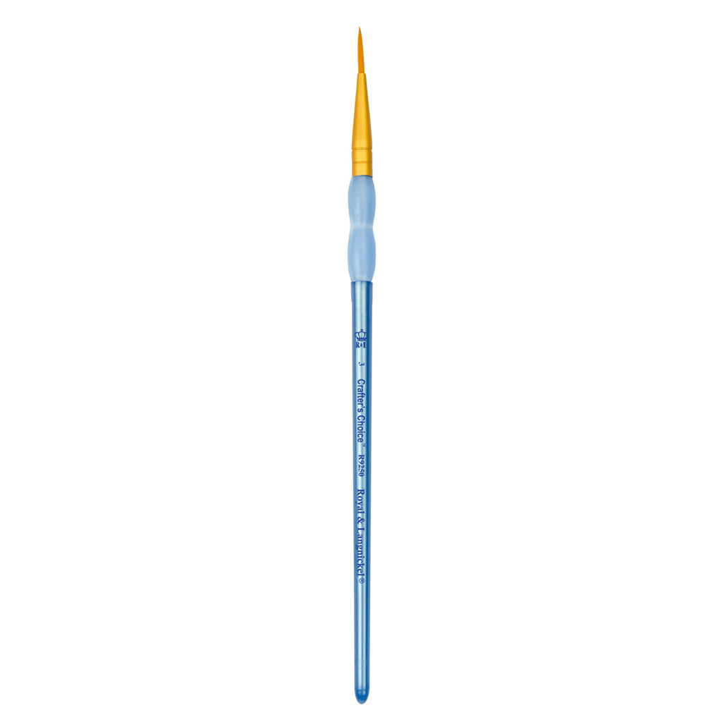 R9250-3 - Crafter’s Choice™ Golden Taklon Round Brush - 3