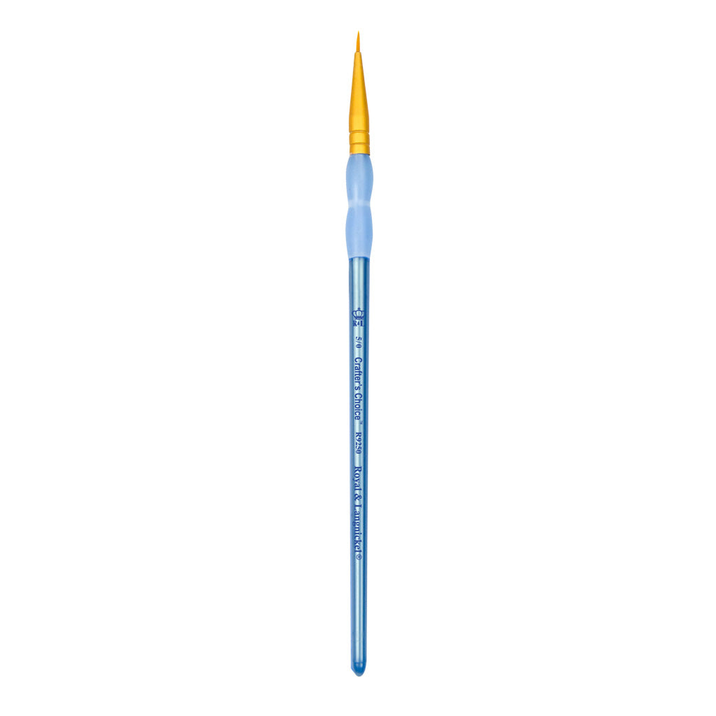 R9250-5/0 - Crafter’s Choice™ Golden Taklon Round Brush - 5/0