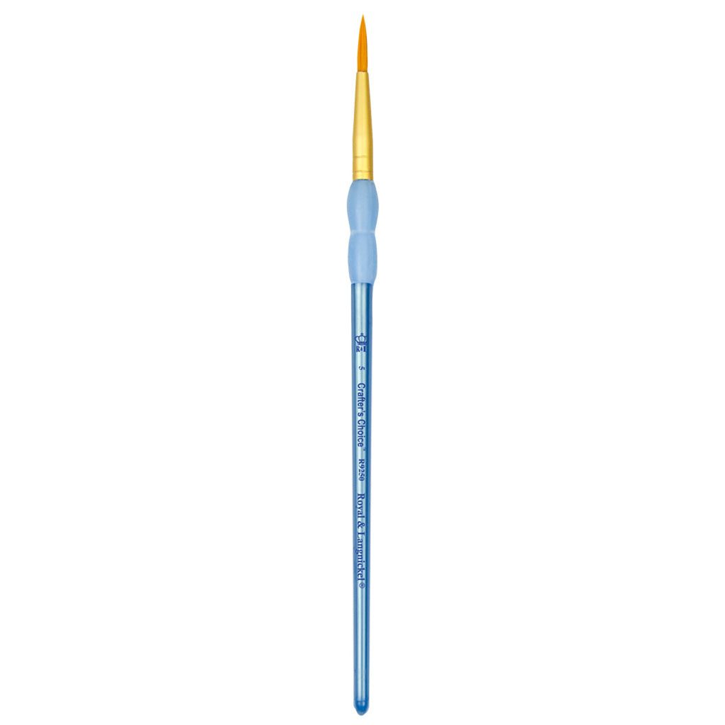 R9250-5 - Crafter’s Choice™ Golden Taklon Round Brush - 5