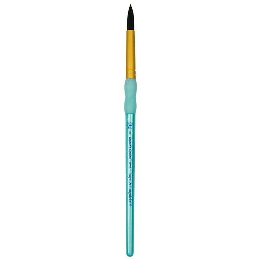 R9257-10 - Crafter’s Choice™ Black Taklon Round Brush Size 10