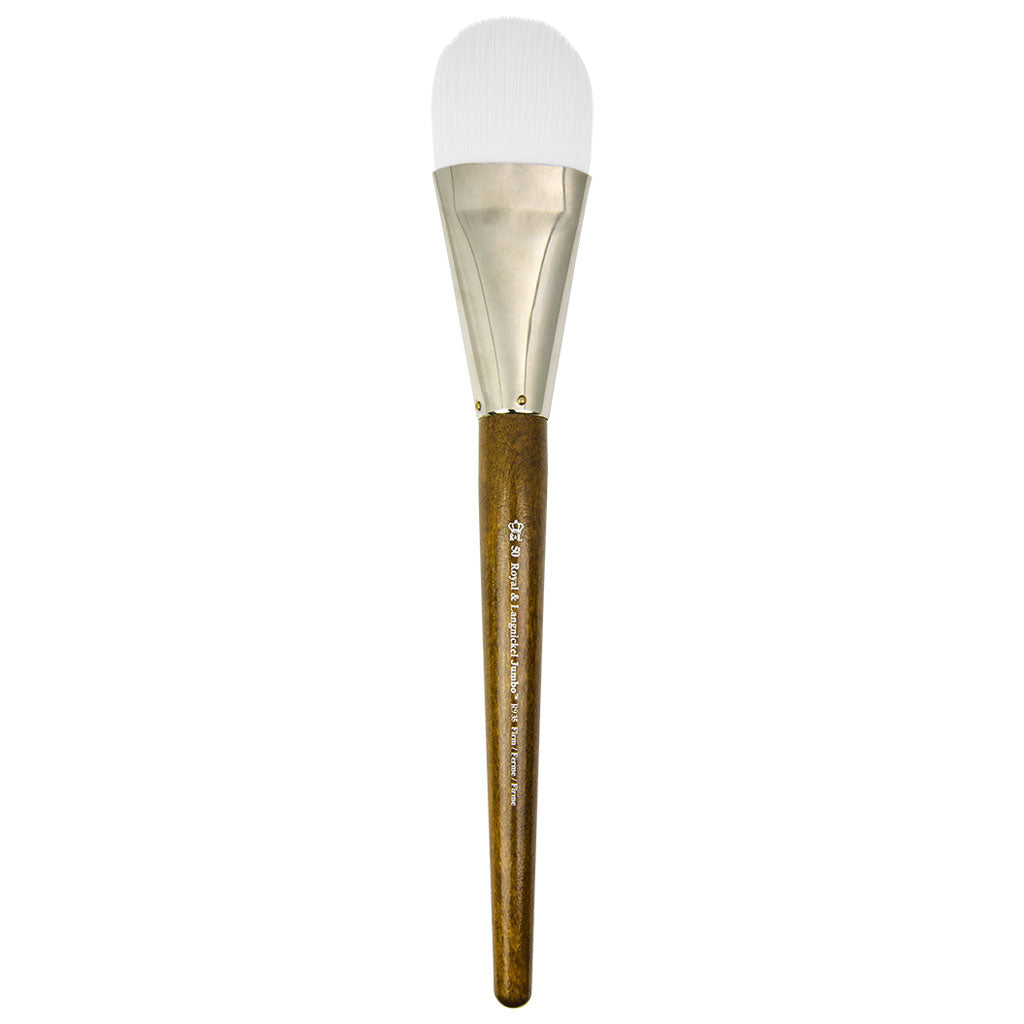 R935-50 - Jumbo™ White Taklon Filbert Brush - 50