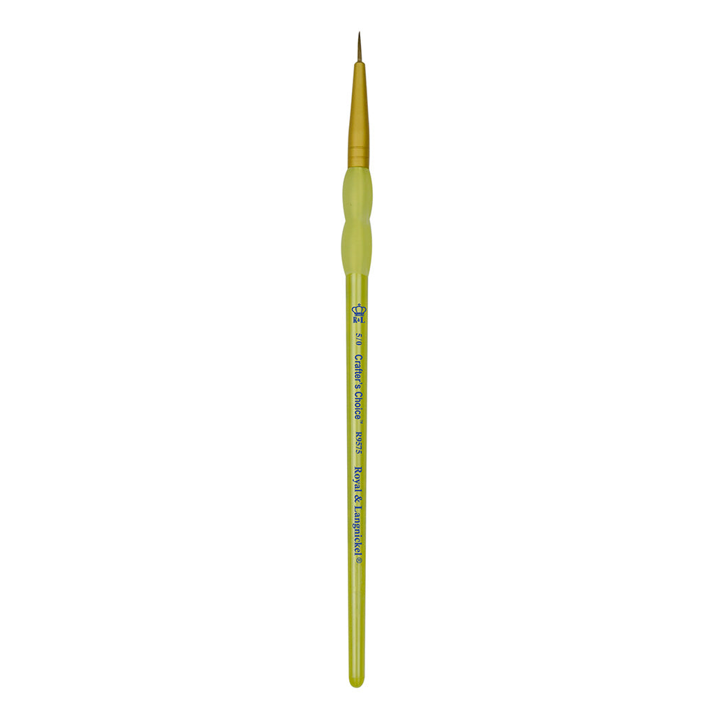 R9575-5/0 - Crafter’s Choice™ Synthetic Sable Liner Brush - 5/0