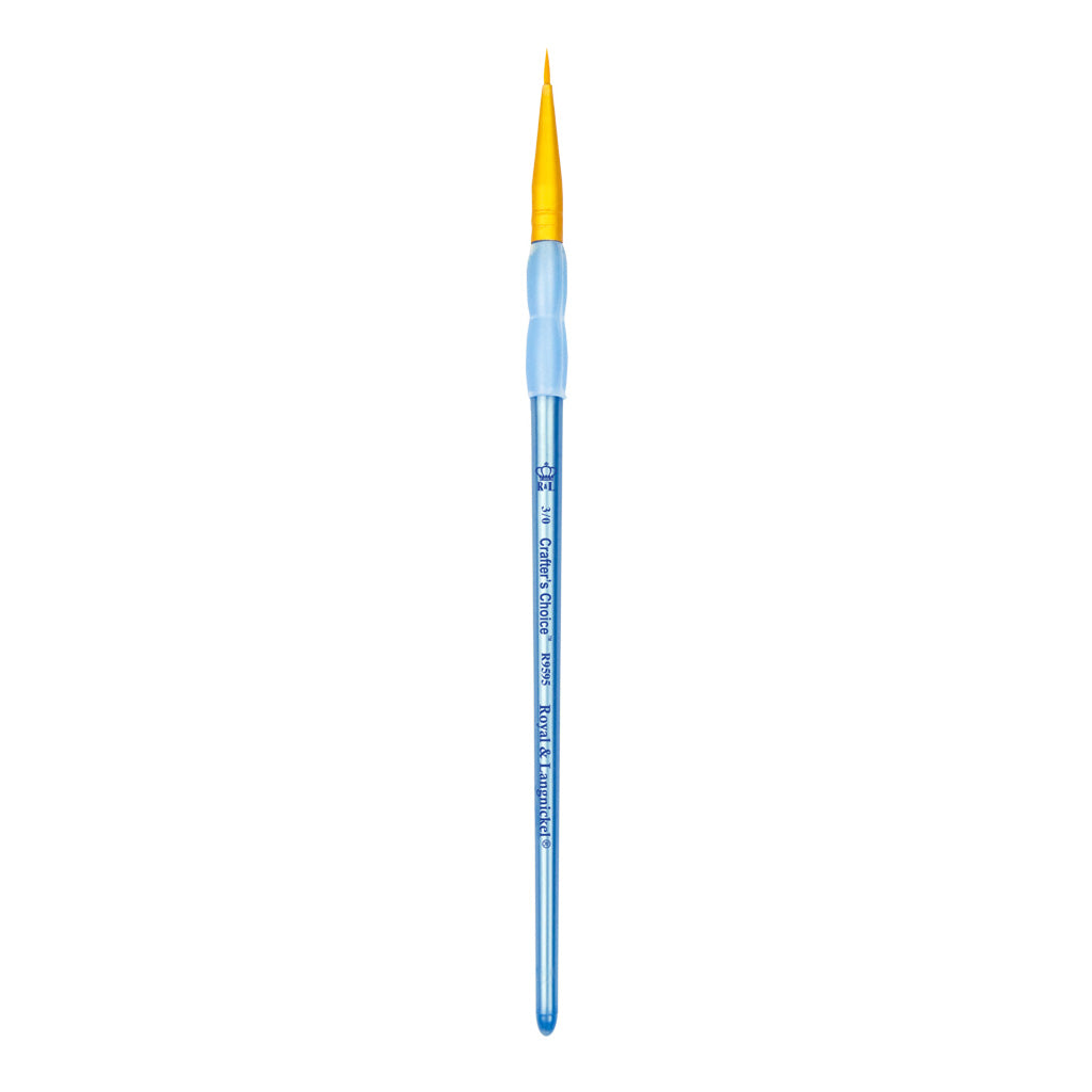 R9595-3/0 - Crafter’s Choice™ Golden Taklon Liner Brush - 3/0