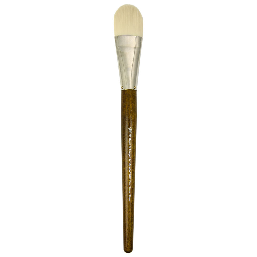 R965-30 - Jumbo™ Bone Taklon Filbert Brush - 30