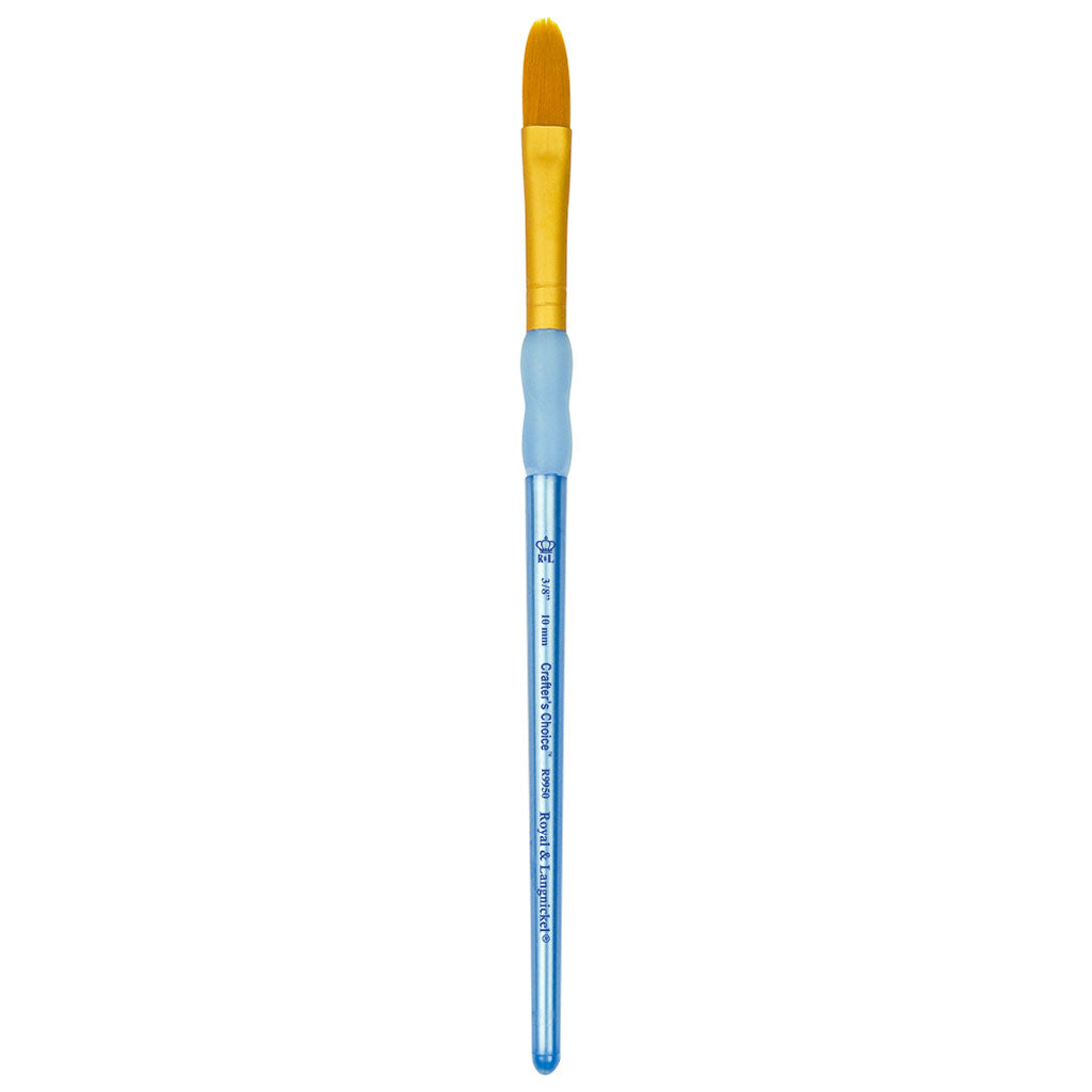 R9950-3/8" - Crafter’s Choice™ Golden Taklon Oval Wash Brush - 3/8"