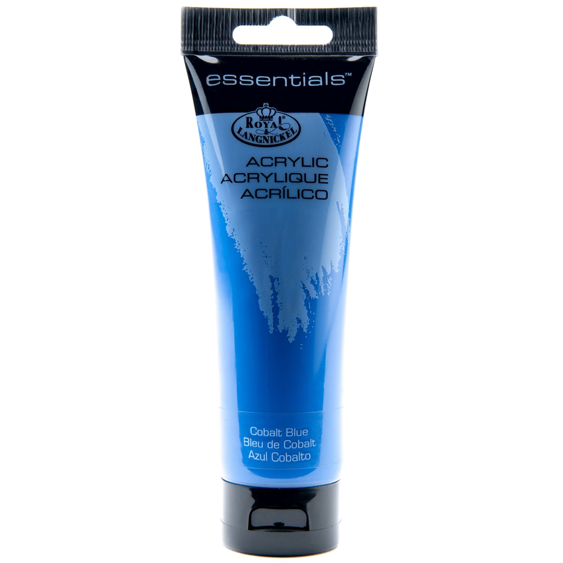 RAA-103 - Essentials™ Cobalt Blue 120 ml Acrylic Paint Tube on white