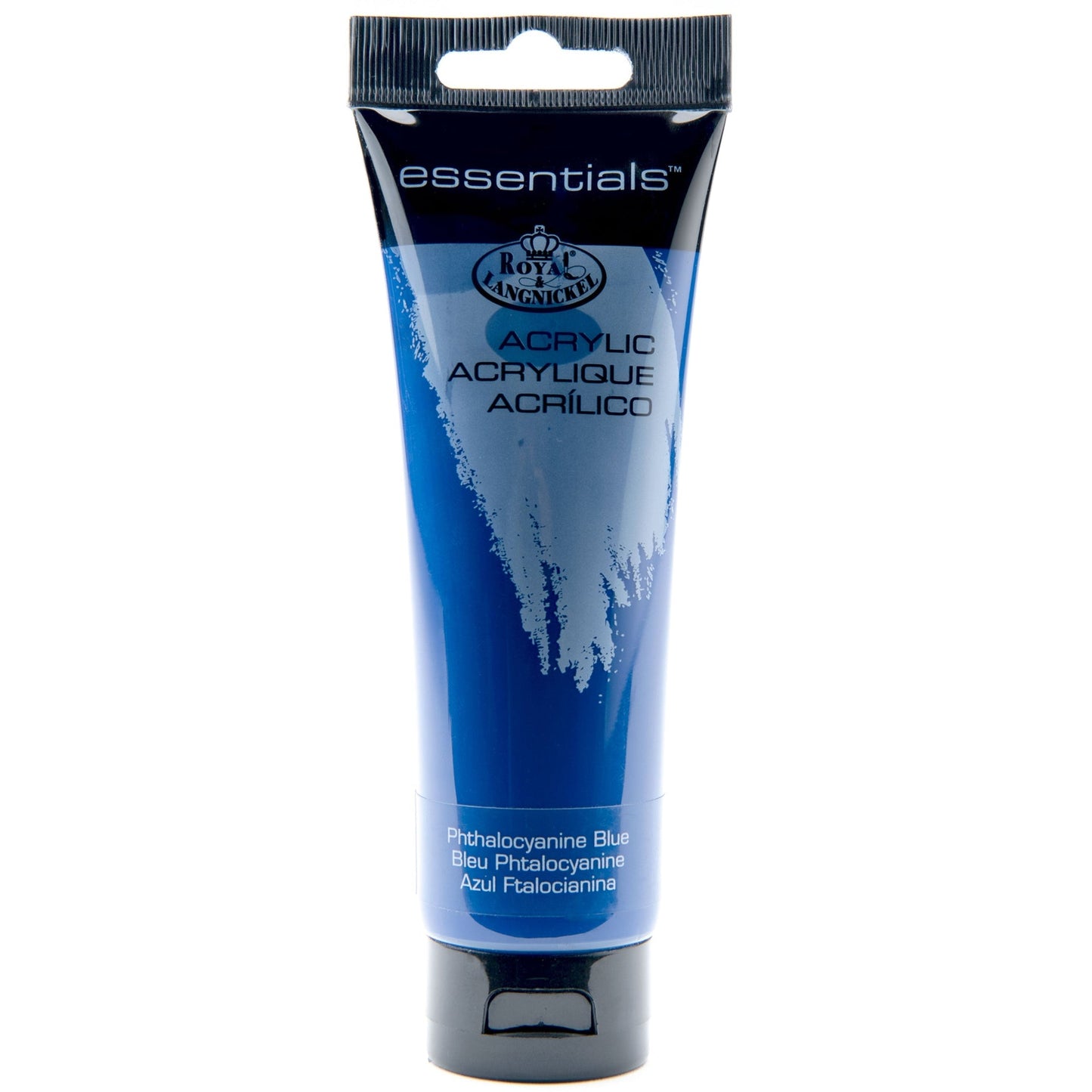 RAA-112 - Essentials™ Pthalocyanine Blue 120 ml Acrylic Paint Tube on white