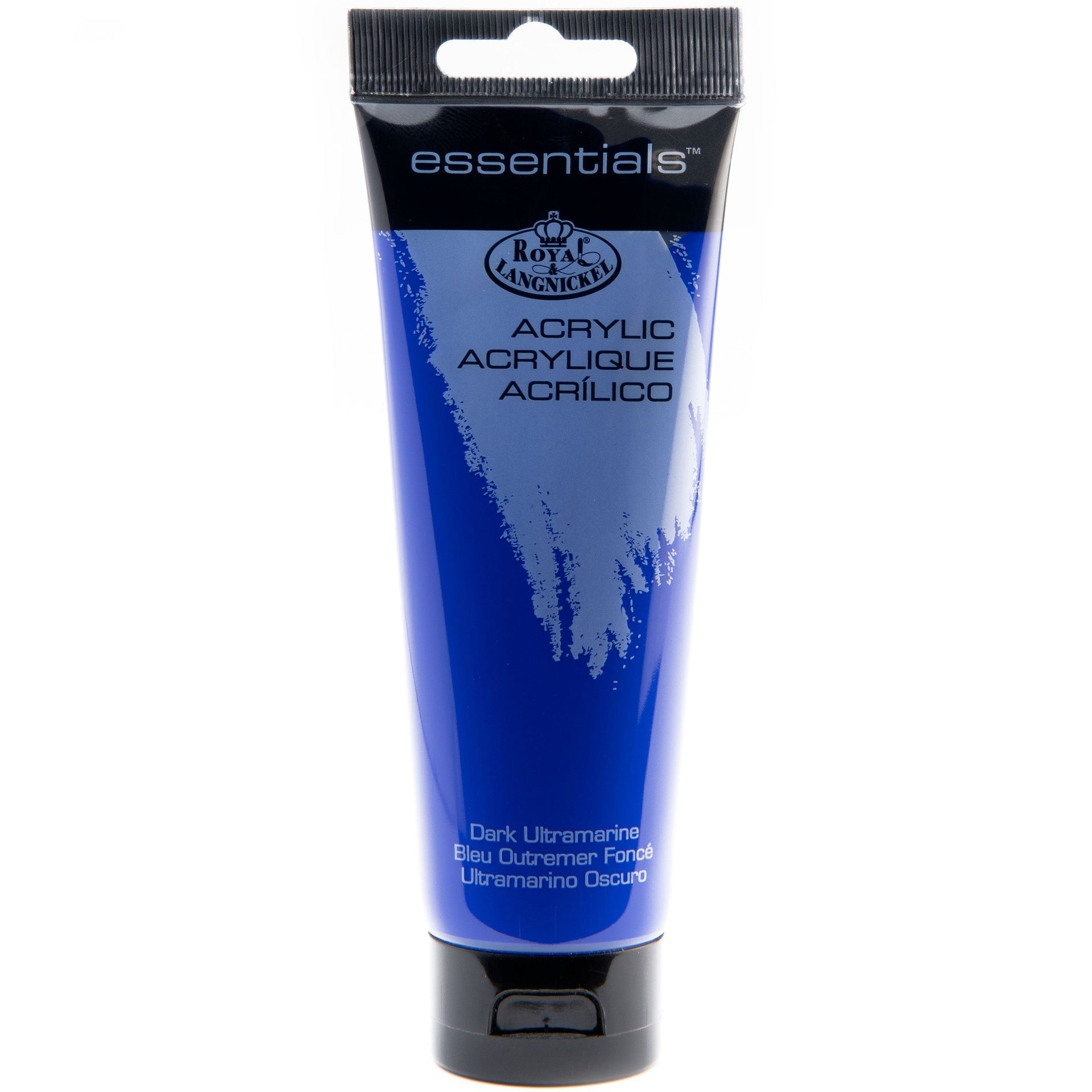 RAA-114 - Essentials™ Dark Ultramarine 120 ml Acrylic Paint Tube on white