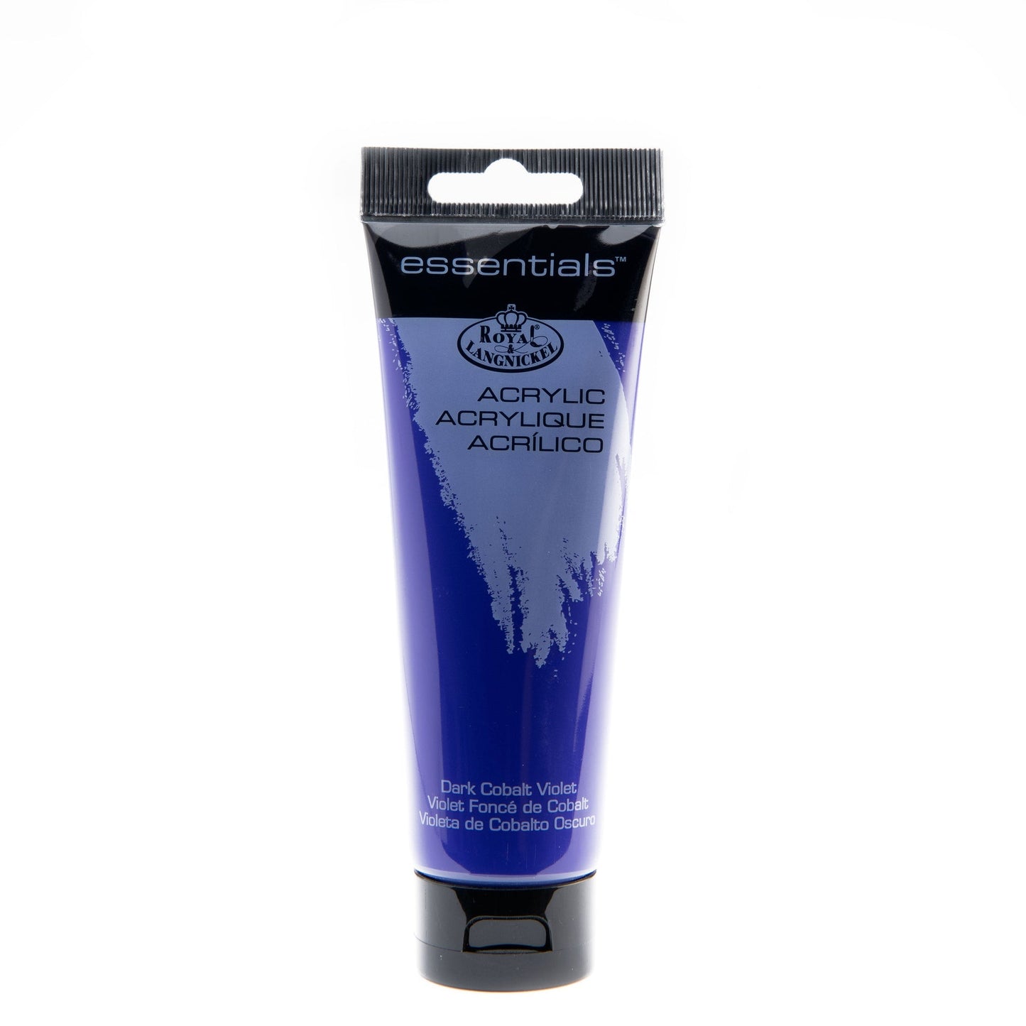 RAA-115 - Essentials™ Dark Cobalt Violet 120 ml Acrylic Paint Tube on white