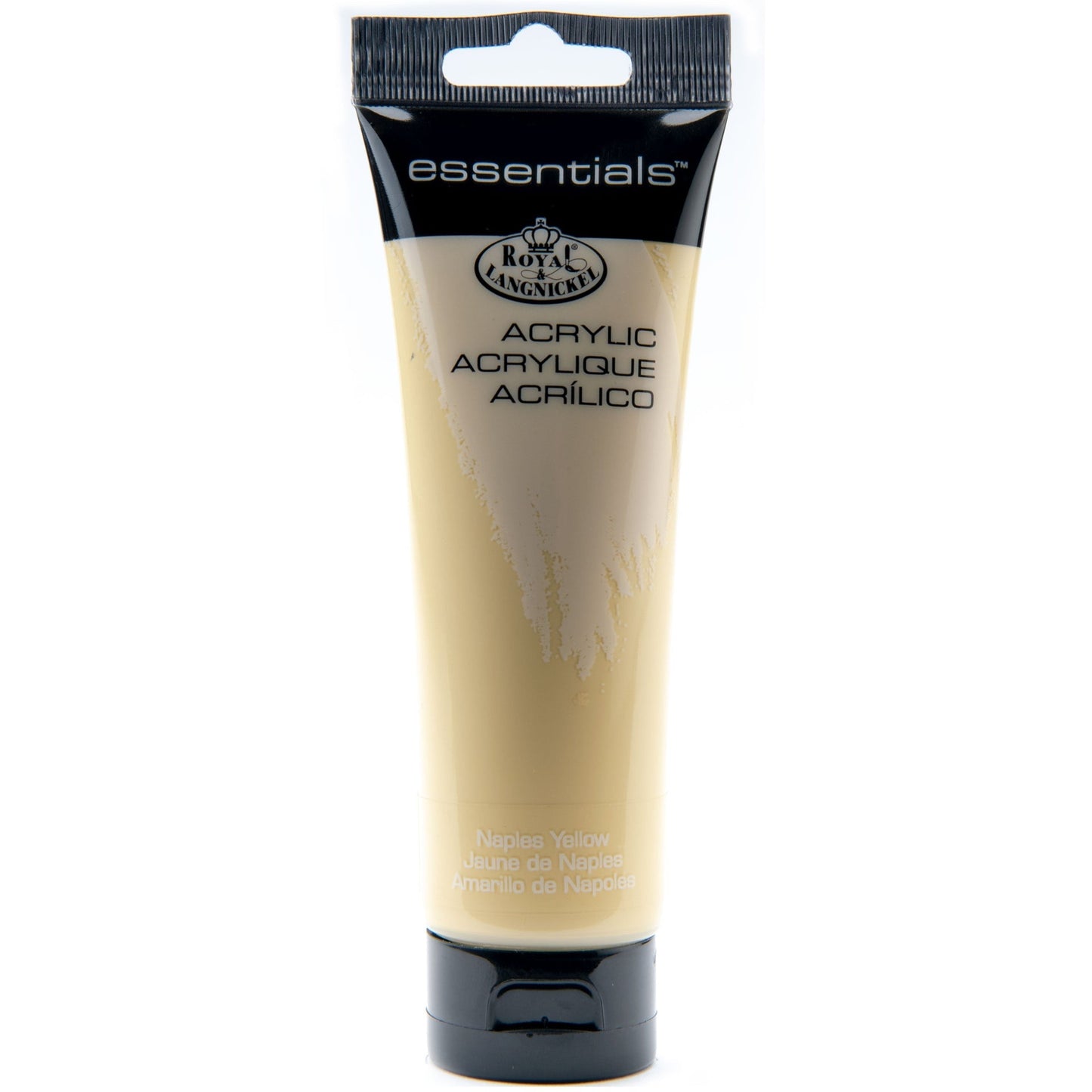 RAA-118 - Essentials™ Naples Yellow 120 ml Acrylic Paint Tube on white
