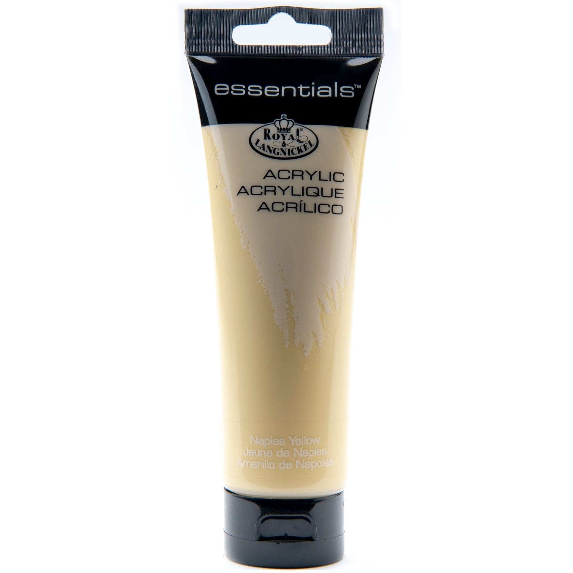 RAA-118 - Essentials™ Naples Yellow 120 ml Acrylic Paint Tube on white