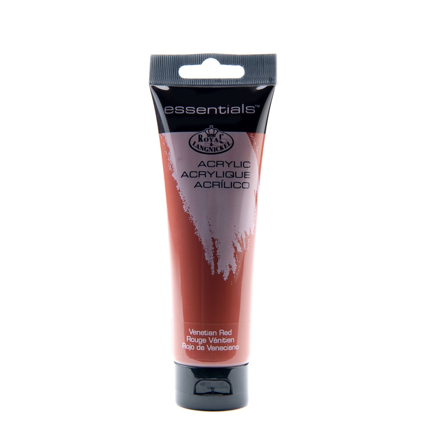 RAA-123 - Essentials™ Venetian Red 120 ml Acrylic Paint Tube on white