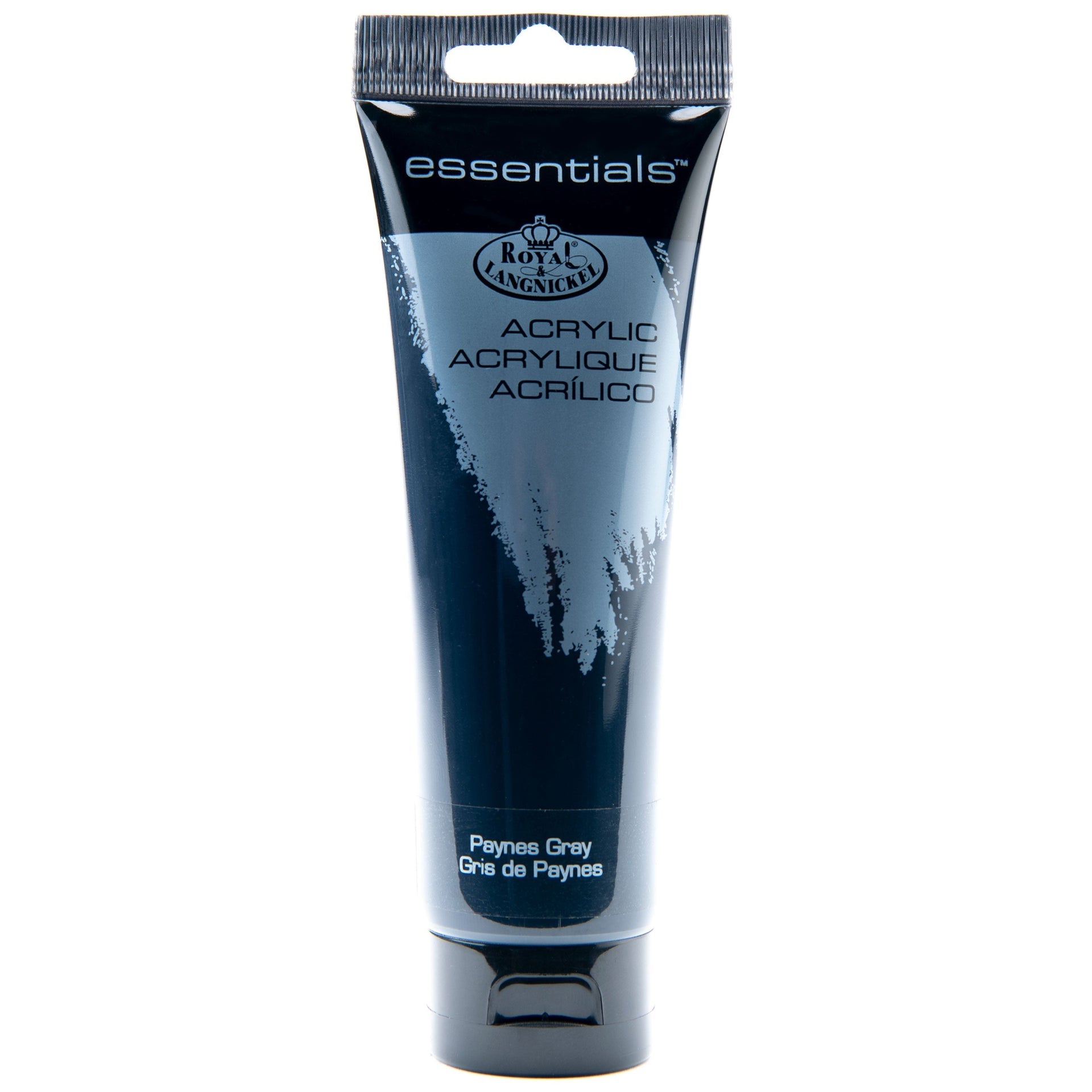 RAA-142 - Essentials™ Paynes Gray 120 ml Acrylic Paint Tube on white