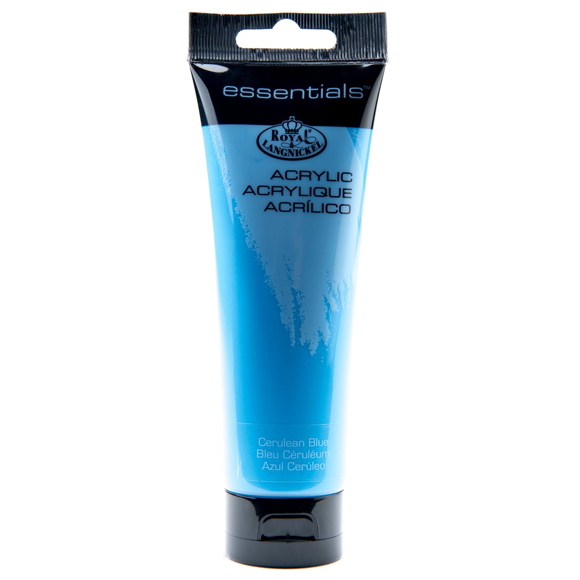 RAA-143 - Essentials™ Cerulean Blue 120 ml Acrylic Paint Tube on white