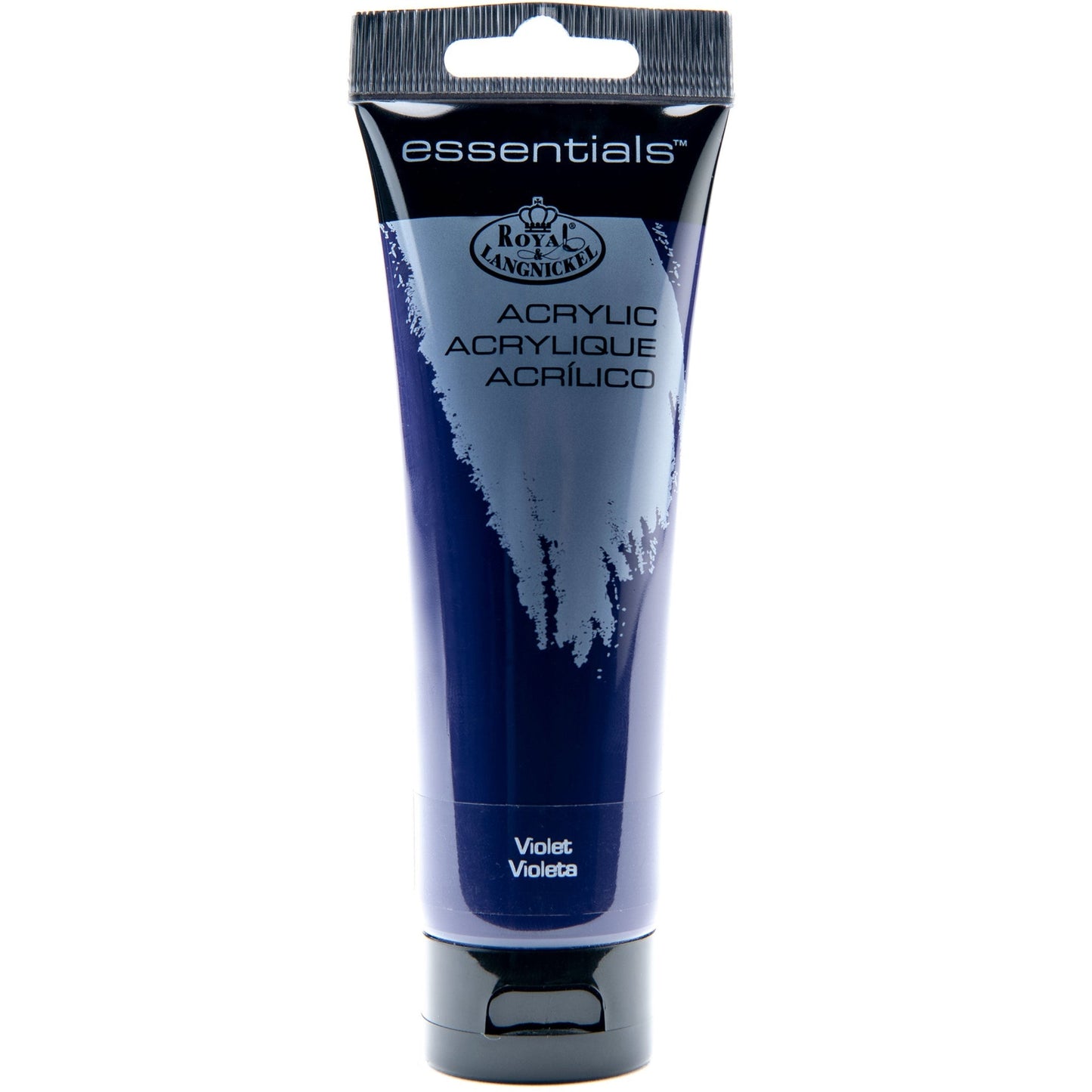 RAA-145 - Essentials™ Violet 120 ml Acrylic Paint Tube on white