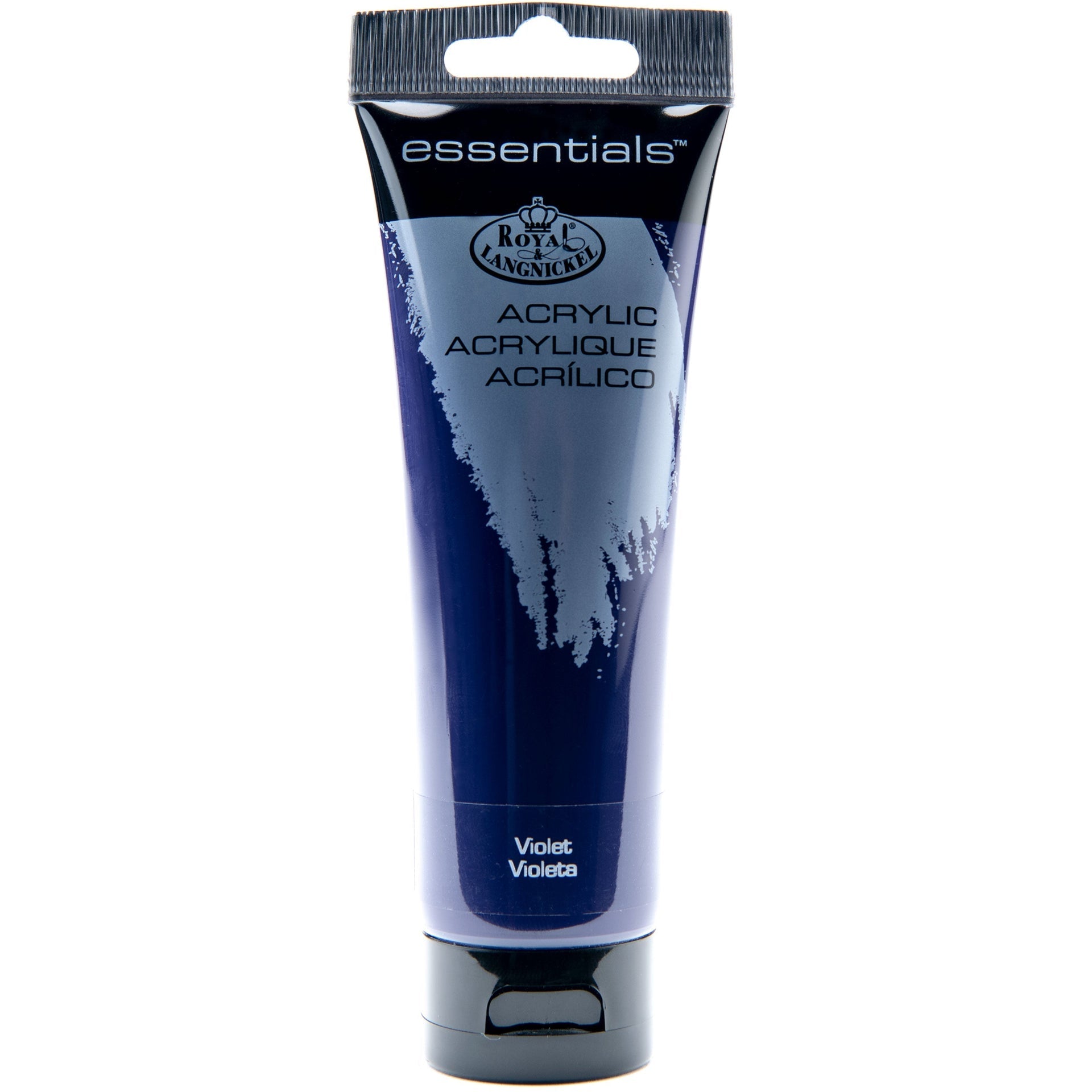 RAA-145 - Essentials™ Violet 120 ml Acrylic Paint Tube on white