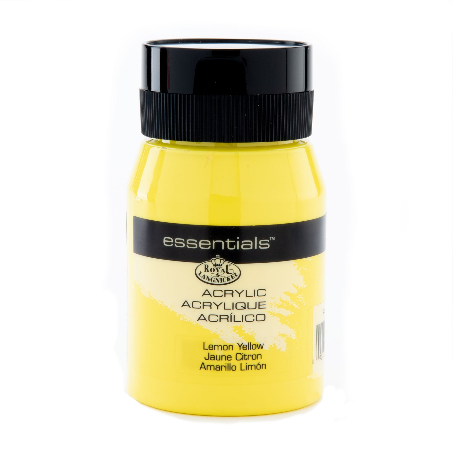 RAA-5106 - Lemon Yellow 500 ml Acrylic Paint glam on white