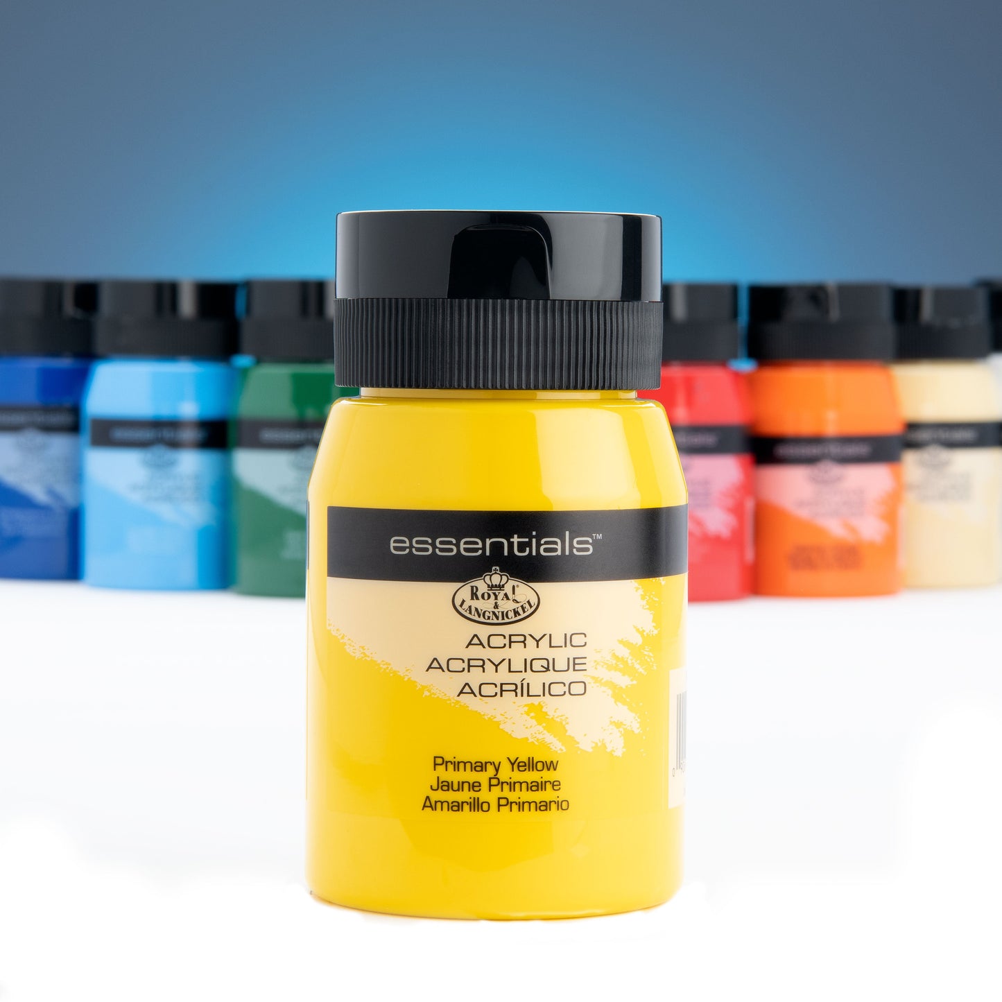 RAA-5107 - Essentials™ Primary Yellow 120 ml Acrylic Paint Tube glam