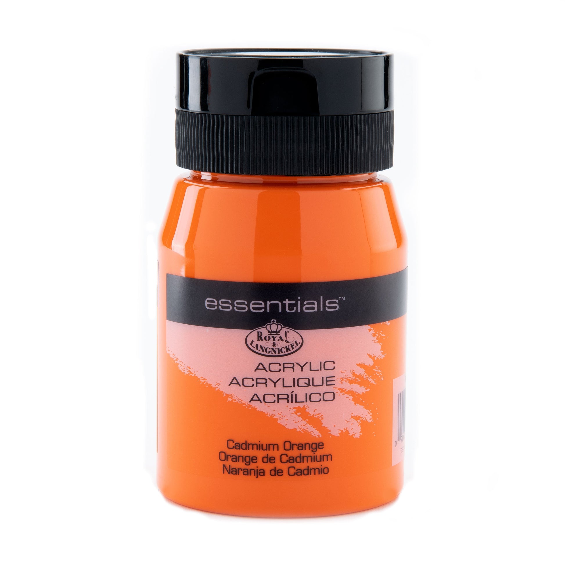 RAA-5109 - Cadmium Orange 500 ml Acrylic Paint glam on white