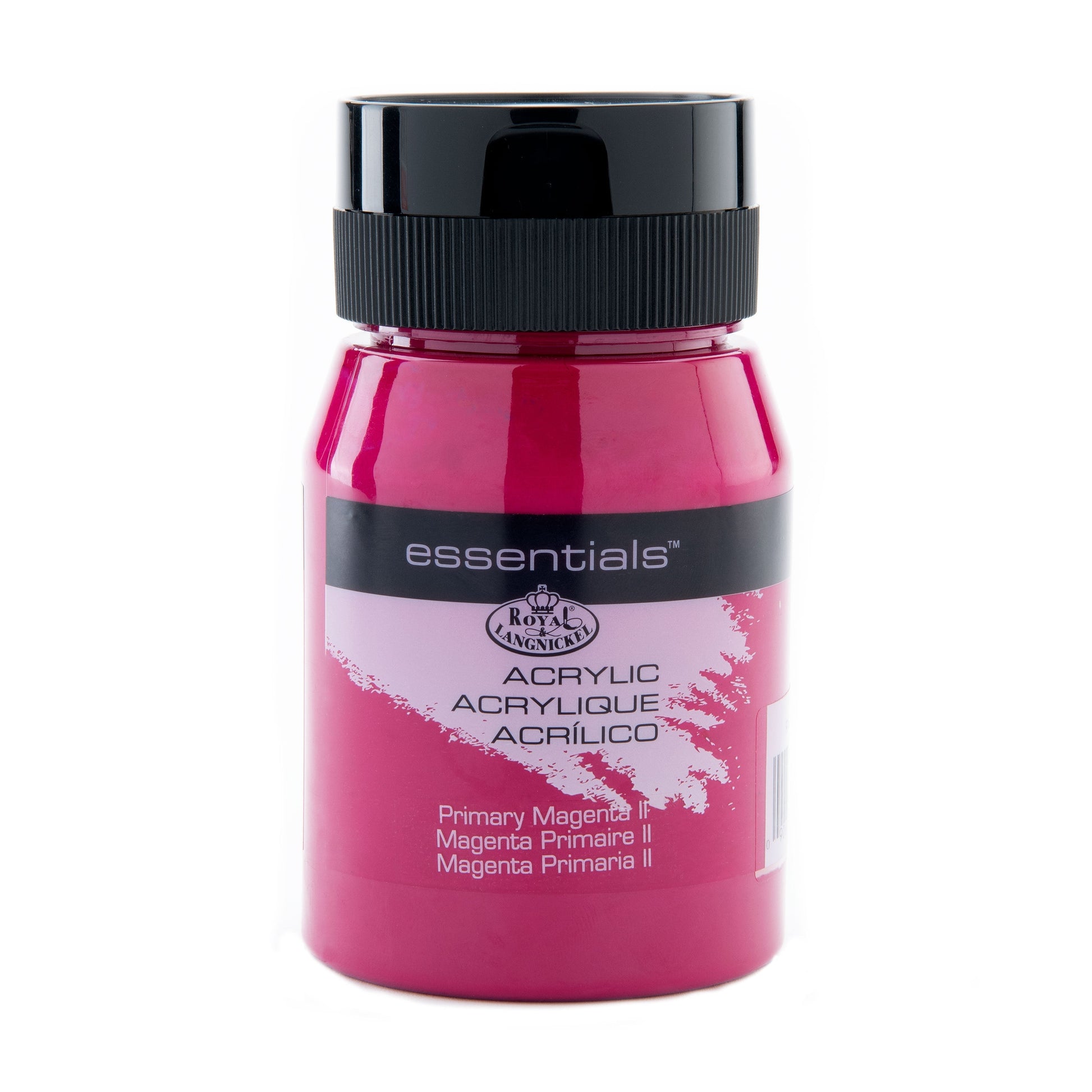 RAA-5122 - Primary Magenta II 500 ml Acrylic Paint glam on white